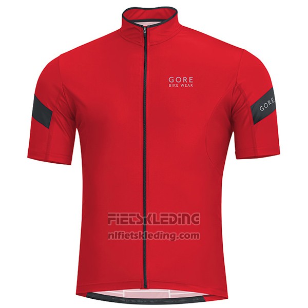 2017 Fietskleding Gore Bike Wear Power Rood Korte Mouwen en Koersbroek